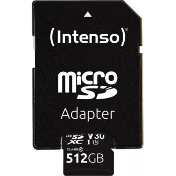 MicroSDXC-kaart Intenso 512 GB UHS-I Klasse 10 3433493