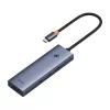 Baseus 4in1 hub UltraJoy USB-C naar USB 3.0 grijs kabel