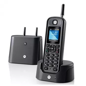 DECT-telefoon Motorola O201 nummerherkenning zwart draadloze handset