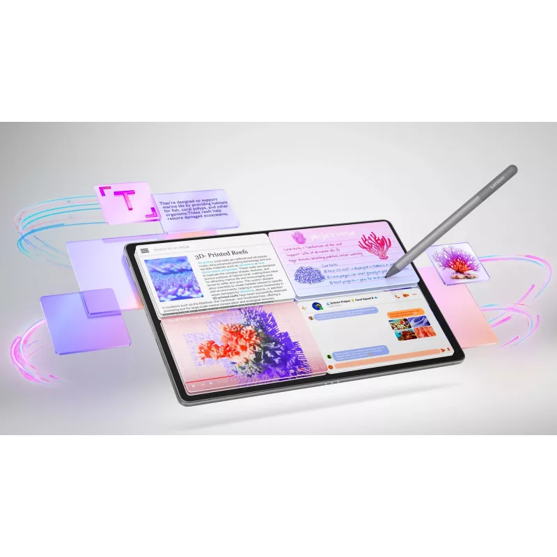 Lenovo Idea Tab Plus ZAG70201SE tablet, 12,1 inch (30,7 cm) IPS, 8 GB RAM, 256 GB, wifi, Android 15, met pen, grijs