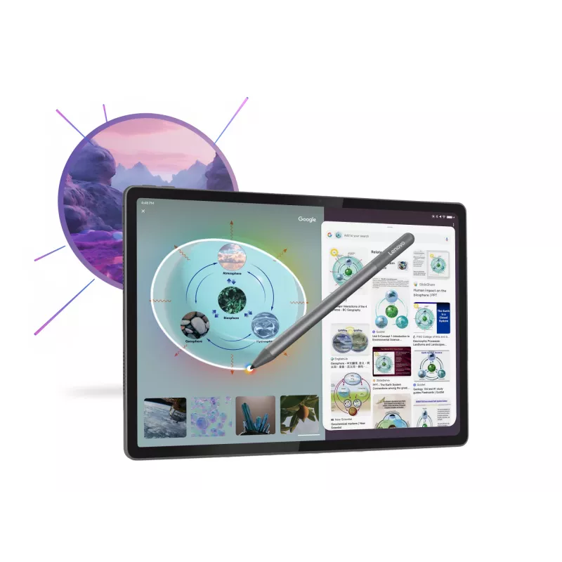 Lenovo Idea Tab Plus ZAG70201SE tablet, 12,1 inch (30,7 cm) IPS, 8 GB RAM, 256 GB, wifi, Android 15, met pen, grijs