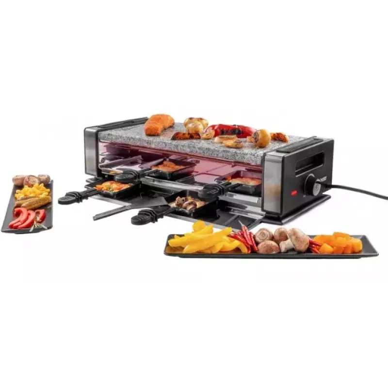 Unold 48760 Delice Basic raclette-grill met grillplaat en stenen grillplaat