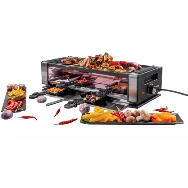 Unold 48760 Delice Basic raclette-grill met grillplaat en stenen grillplaat