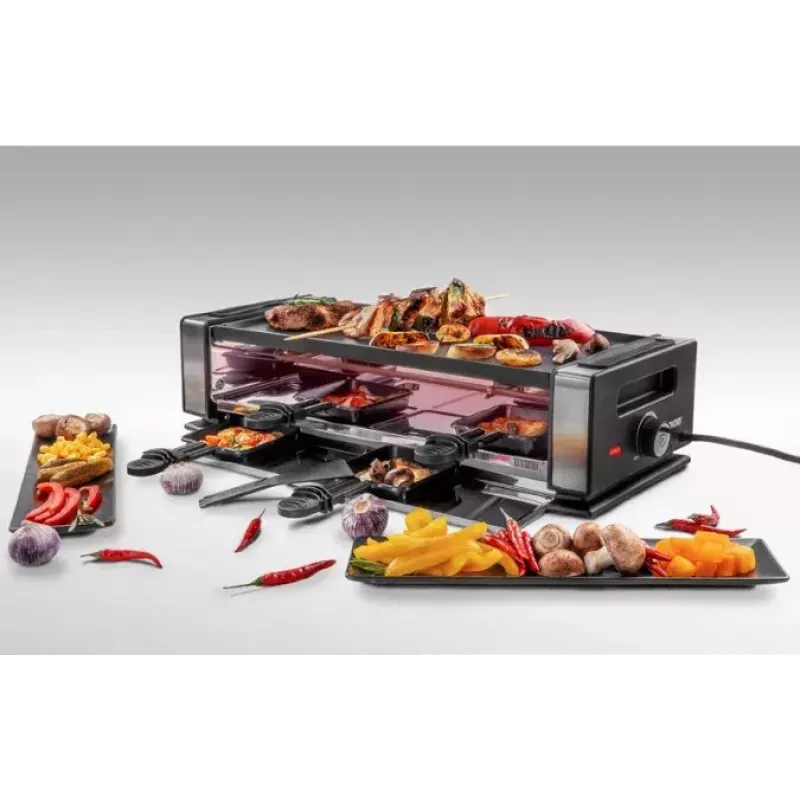 Unold 48760 Delice Basic raclette-grill met grillplaat en stenen grillplaat