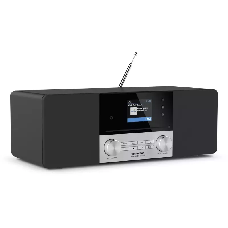Digitale radio TechniSat DIGITRADIO 3 VOICE zwart zilver