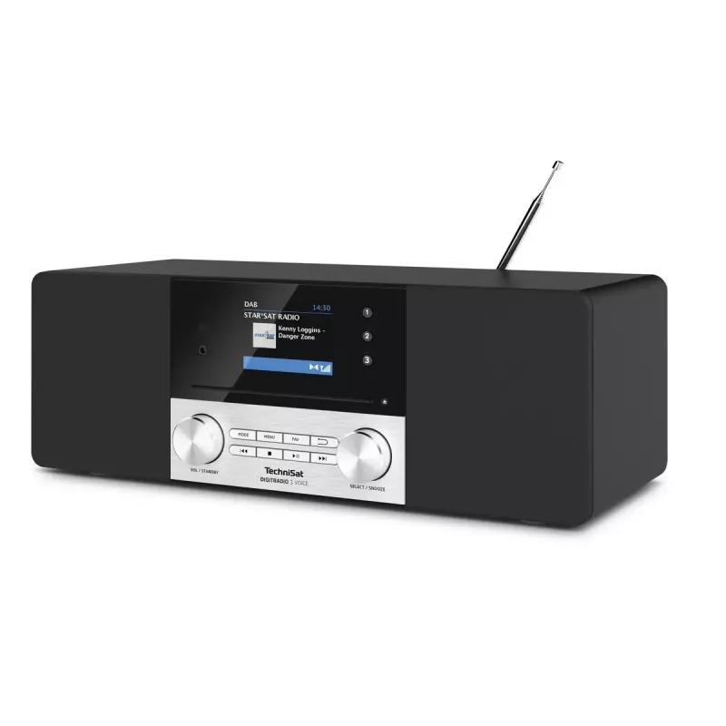 Digitale radio TechniSat DIGITRADIO 3 VOICE zwart zilver