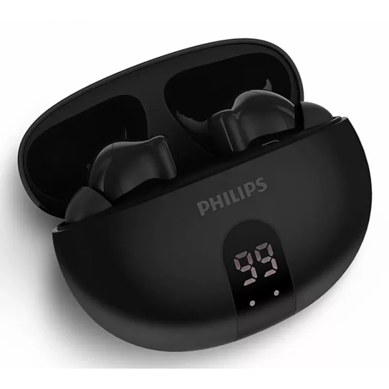 Draadloze in-ear-headset Philips TAT2520BK/00 — Bluetooth, 20–20000 Hz, 10 m bereik, 40 g, zwart