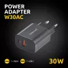 Voeding Intenso W30AC 30 W USB-A USB-C zwart