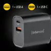 Voeding Intenso W30AC 30 W USB-A USB-C zwart