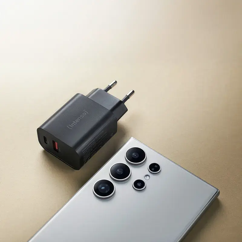 Voeding Intenso W30AC 30 W USB-A USB-C zwart