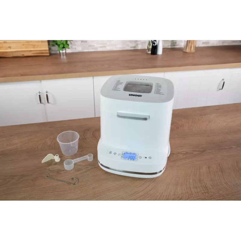 Broodmachine Unold Esge Backmeister Bernd 68120 — 550 W, max. broodgewicht 1 kg, wit, kunststof behuizing
