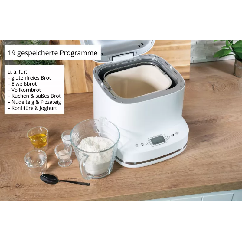 Broodmachine Unold Esge Backmeister Bernd 68120 — 550 W, max. broodgewicht 1 kg, wit, kunststof behuizing