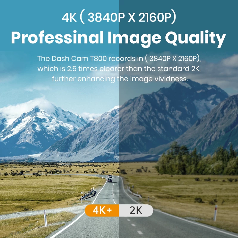 Imou T800 dashcam 4K Ultra HD Wi-Fi DC zwart