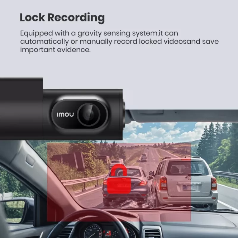 Imou T800 dashcam 4K Ultra HD Wi-Fi DC zwart