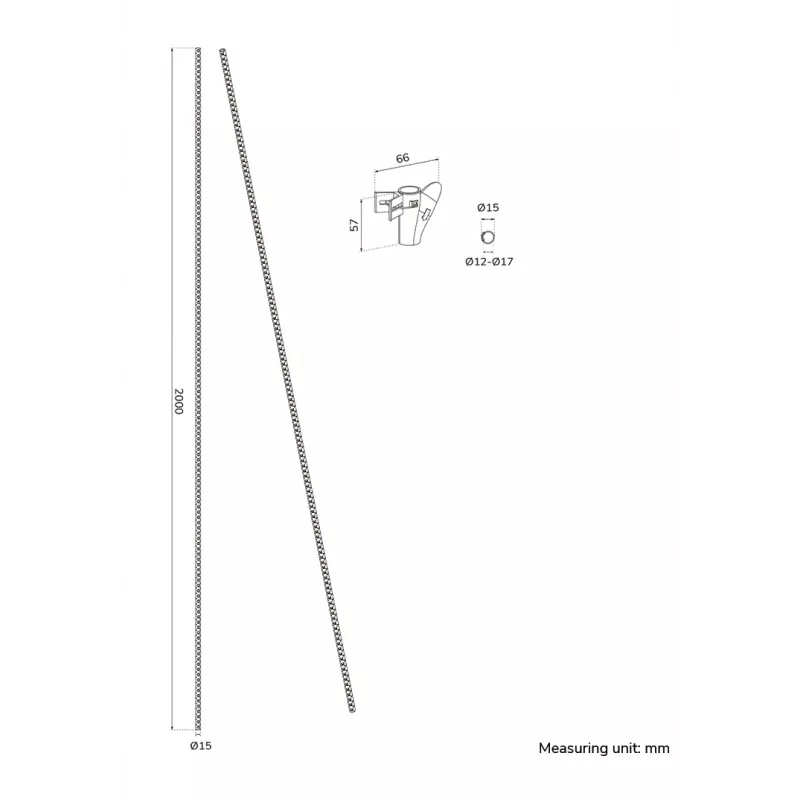 Kabelmanagement-manchet Neomounts ADS06-140BL voor kabel Ø15 mm, zwart