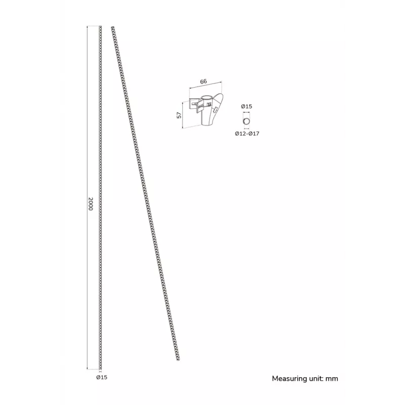 Kabelhuls Neomounts ADS06-140WH Ø15 mm wit voor meerdere kabels