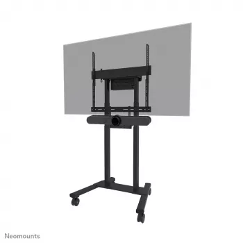 Videobar- en laptopplateau-kit Neomounts AV60-500BL voor 43–110 inch displays, VESA tot 600x400, max. belasting 8 kg, breedte 900 mm