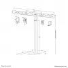 Neomounts AV80-500BL videobar-vloerstandaard - VESA - max. 10 kg - universeel