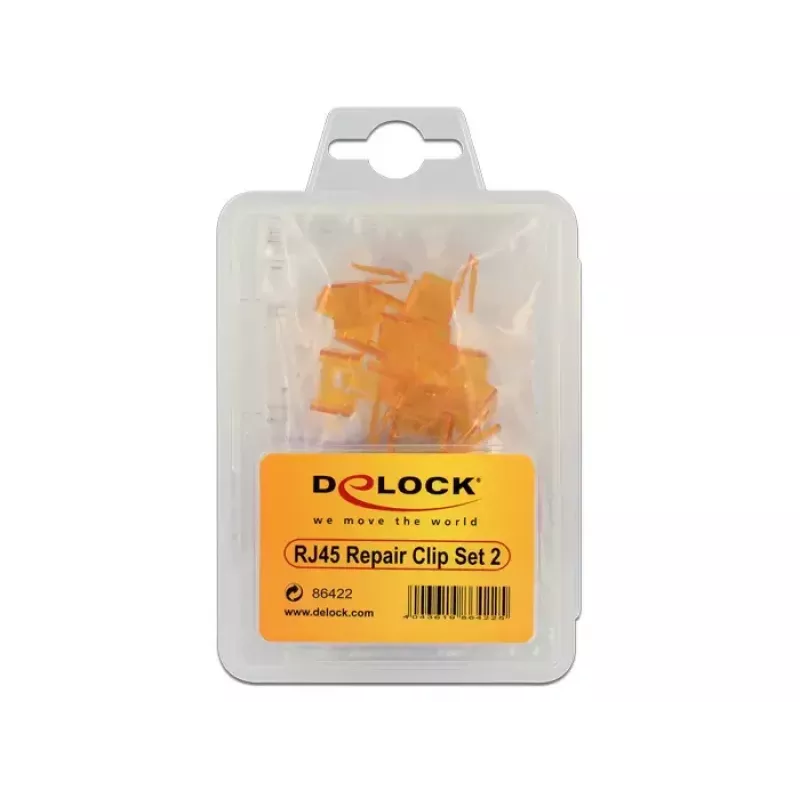 Kabelklem DeLOCK 86422 meerkleurig 40 stuks