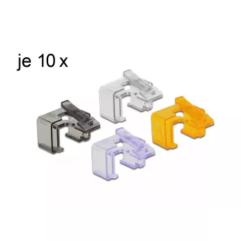 Kabelklem DeLOCK 86422 meerkleurig 40 stuks