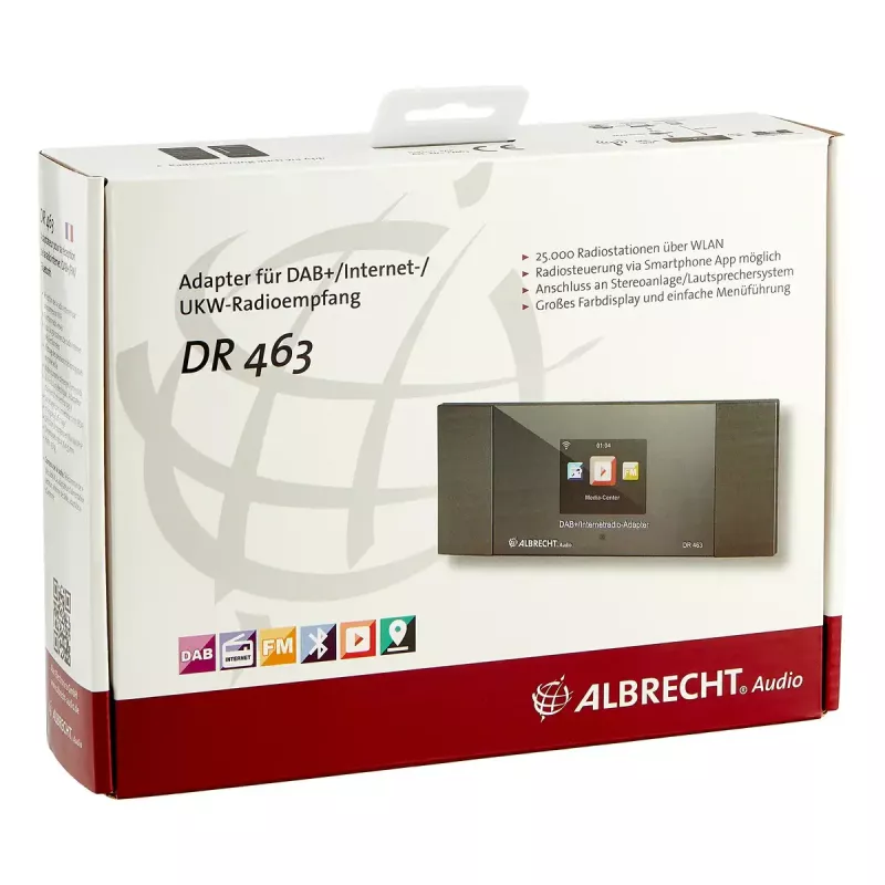 Albrecht DR 463 draagbare digitale radio grijs
