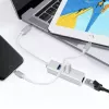 USB hub Helos 288390 Type-C 5000 Mbit/s zilver