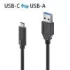 USB-kabel PureLink IS2611-005 USB 3.2 Gen 2 0.5m USB C USB A zwart