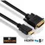 HDMI-DVI-kabel PureLink PI3000-005 0,5 m