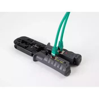 Krimptang met striptang en netwerktester DeLOCK 90510