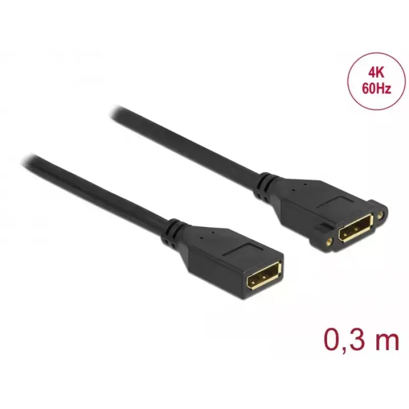 DisplayPort-kabel bus naar bus voor paneelmontage DeLOCK 87099