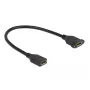 DisplayPort-kabel bus naar bus voor paneelmontage DeLOCK 87099