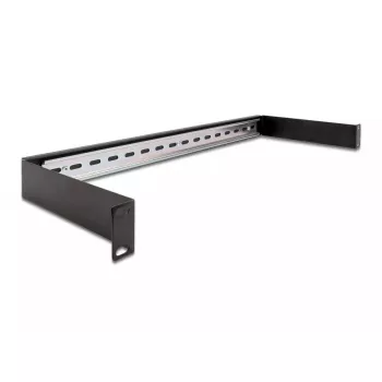 Kabeldrager DeLOCK 19 inch DIN-railpaneel 1U zwart