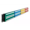 DeLOCK 19 inch patchpanel 48 poorten Cat.5e 2HE gekleurd RJ-45