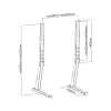 Monitorstandaard PureLink PM-TVS-02 zwart 165,1 cm 35 kg