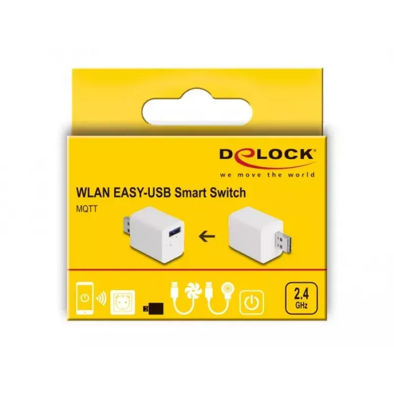 Smart stopcontact DeLOCK 11828 binnen Wi-Fi 2 A wit