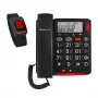 Analoge telefoon amplicomms BigTel 50 Alarm Plus nummerherkenning donkergrijs