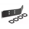 Kabelmanagementpaneel DELOCK 19 inch 66978 2U haaks zwart