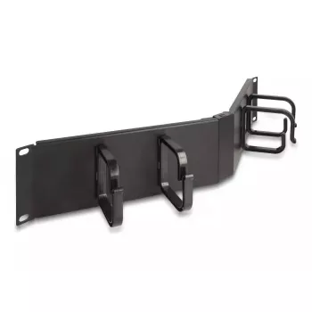 Kabelmanagementpaneel DELOCK 19 inch 66978 2U haaks zwart