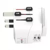 Power Plug Adapter Skross 61663 Universeel Wit 100-250V 2,4A USB