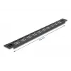 Geventileerde blindplaat DeLOCK 19 inch 66985 zwart metaal 1U