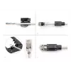 DeLOCK RJ45 modularstekker-set Cat.6A 25 st. trekontlasting betrouwbare knikbescherming