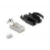 DeLOCK RJ45 modularstekker-set Cat.6A 25 st. trekontlasting betrouwbare knikbescherming