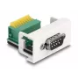 DeLOCK Easy 45-module D-Sub 9-polig stekker naar klemmenstrook 22,5 x 45 mm