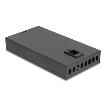 Netwerkkabel DeLOCK glasvezel-desktop-aansluitbox 8 poort SC simplex zwart