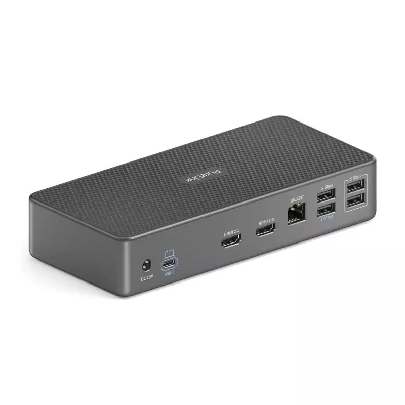 Laptop-dock PureLink VL-D200 bedraad grijs USB Power Delivery HDMI 2.0