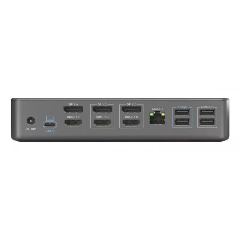 Dockingstation PureLink VL-D230DL USB 3.2 Gen 2 Type-C grijs bedraad