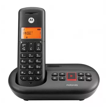 DECT-telefoon Motorola E211 nummerweergave zwart draadloze handset