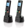 DECT-telefoon Motorola DOT202 Twin draadloze handset nummerweergave zwart