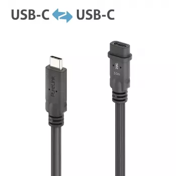 USB-kabel PureLink PI6630-030 USB4 Gen 2x2 3 m USB C zwart