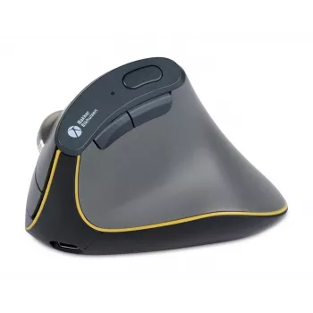 BakkerElkhuizen FastForward muis, rechtshandig, verticaal ontwerp, optisch, RF draadloos + Bluetooth + USB Type-C, 500 DPI, grijs